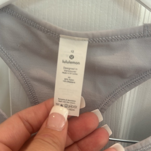 Lululemon athletic top with built in bra. Size 12 - Picture 3 of 3